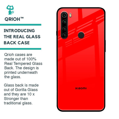 Blood Red Glass Case for Xiaomi Redmi Note 8