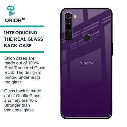Dark Purple Glass Case for Xiaomi Redmi Note 8