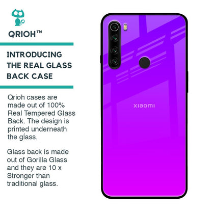 Purple Pink Glass Case for Xiaomi Redmi Note 8