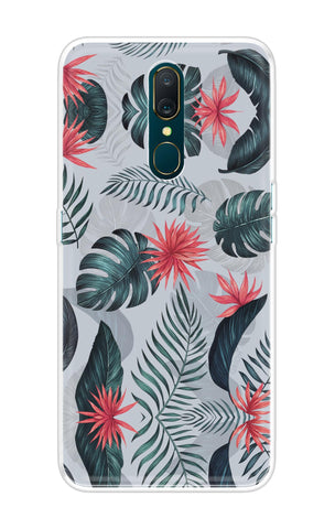 Retro Floral Leaf Oppo A9 Back Cover
