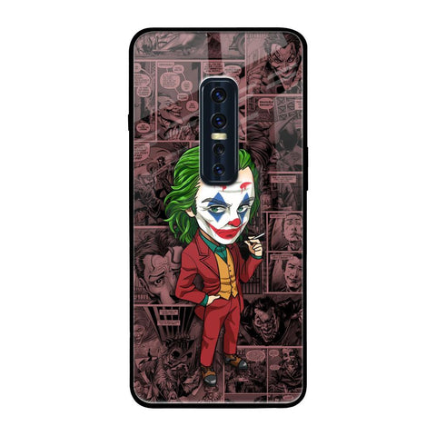 Joker Cartoon Vivo V17 Pro Glass Back Cover Online
