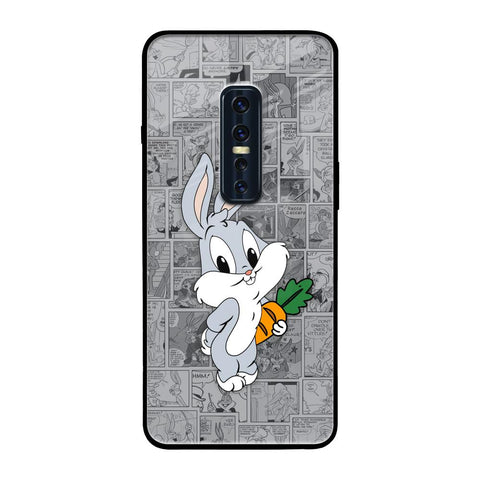 Cute Baby Bunny Vivo V17 Pro Glass Back Cover Online