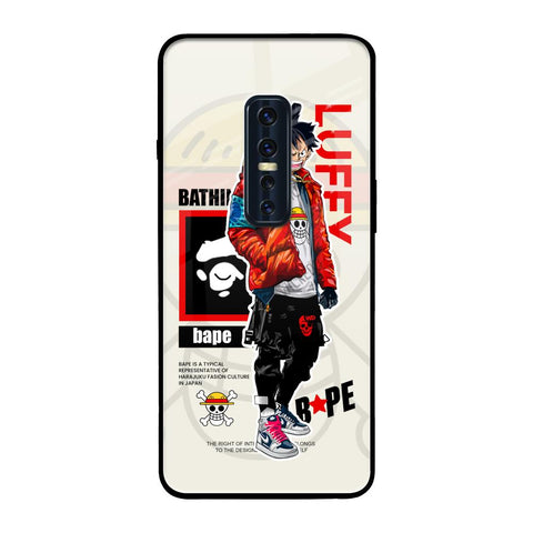 Bape Luffy Vivo V17 Pro Glass Back Cover Online