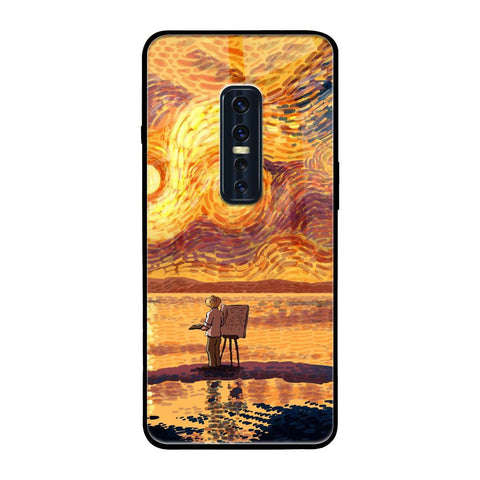 Sunset Vincent Vivo V17 Pro Glass Back Cover Online