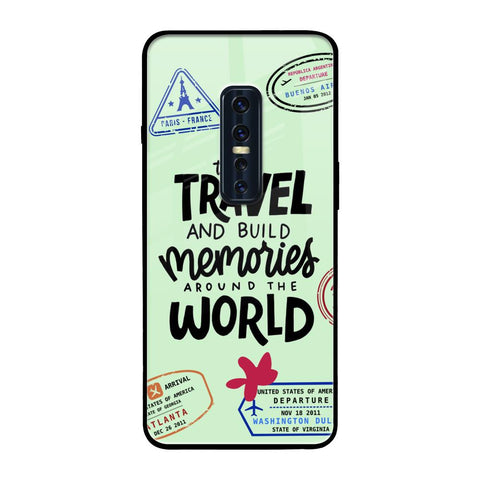 Travel Stamps Vivo V17 Pro Glass Back Cover Online