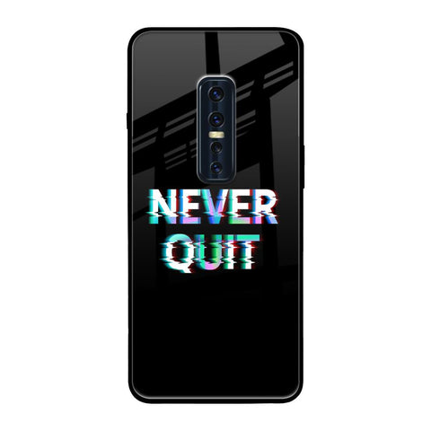 Never Quit Vivo V17 Pro Glass Back Cover Online