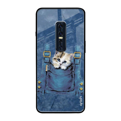 Kitty In Pocket Vivo V17 Pro Glass Back Cover Online