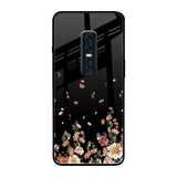 Floating Floral Print Vivo V17 Pro Glass Back Cover Online