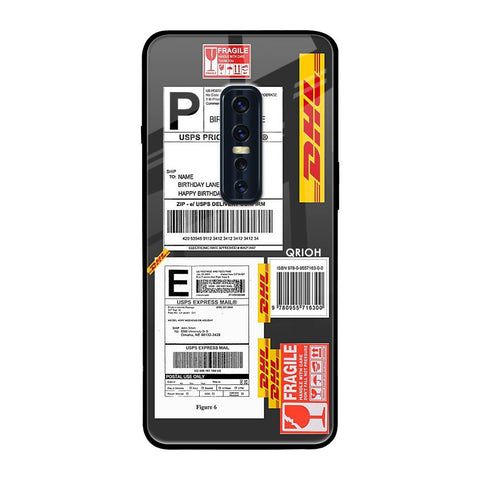 Cool Barcode Label Vivo V17 Pro Glass Back Cover Online