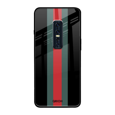 Vertical Stripes Vivo V17 Pro Glass Back Cover Online