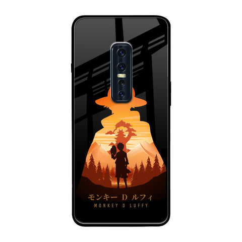 Luffy One Piece Vivo V17 Pro Glass Back Cover Online