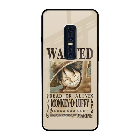Luffy Wanted Vivo V17 Pro Glass Back Cover Online