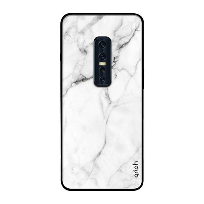 Modern White Marble Vivo V17 Pro Glass Back Cover Online