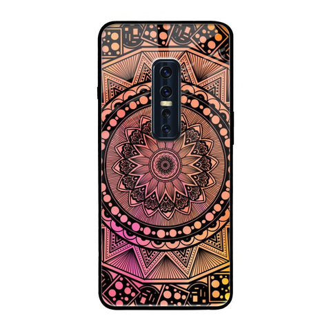 Floral Mandala Vivo V17 Pro Glass Back Cover Online