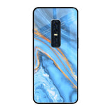 Vibrant Blue Marble Vivo V17 Pro Glass Back Cover Online