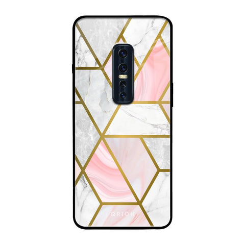 Geometrical Marble Vivo V17 Pro Glass Back Cover Online