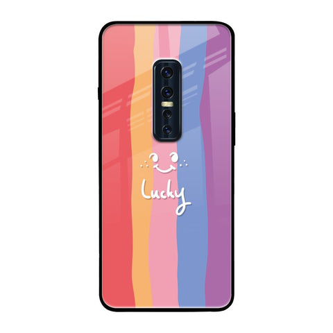 Lucky Abstract Vivo V17 Pro Glass Back Cover Online