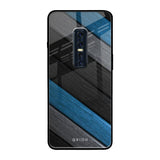 Multicolor Wooden Effect Vivo V17 Pro Glass Back Cover Online