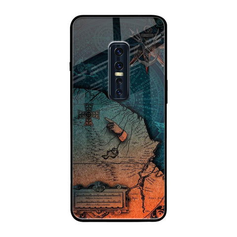 Geographical Map Vivo V17 Pro Glass Back Cover Online