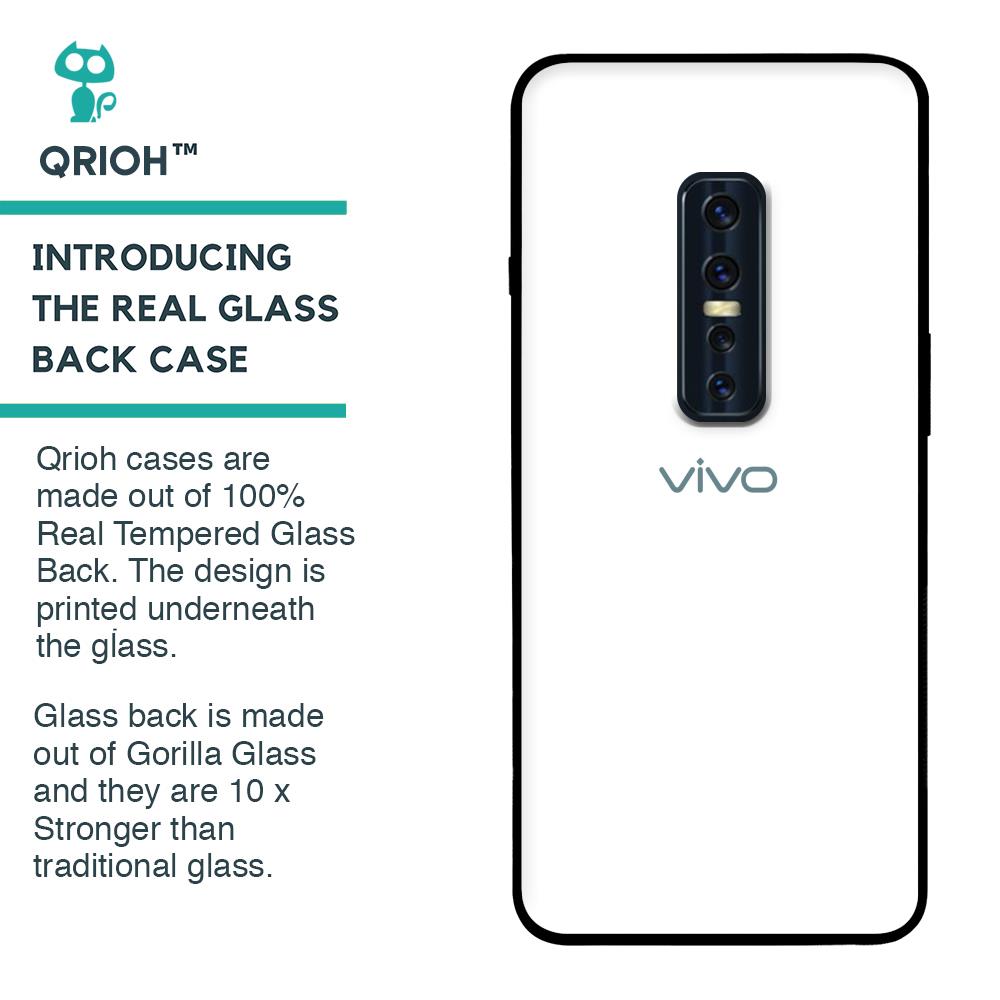 Arctic White Glass Case for Vivo V17 Pro