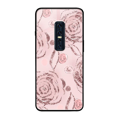 Shimmer Roses Vivo V17 Pro Glass Cases & Covers Online