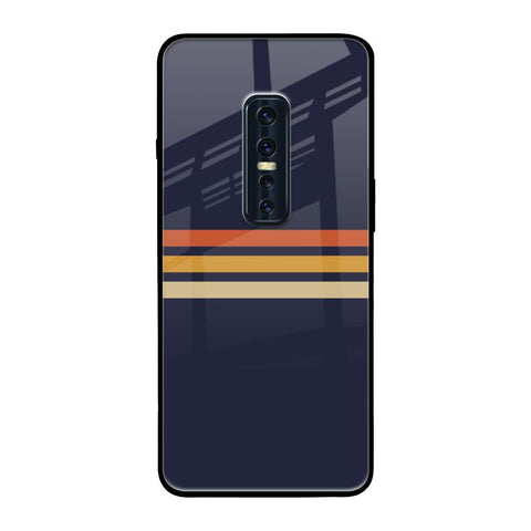 Tricolor Stripes Vivo V17 Pro Glass Cases & Covers Online