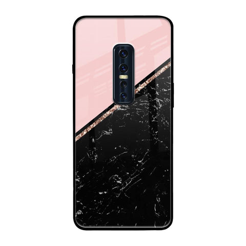 Marble Texture Pink Vivo V17 Pro Glass Cases & Covers Online