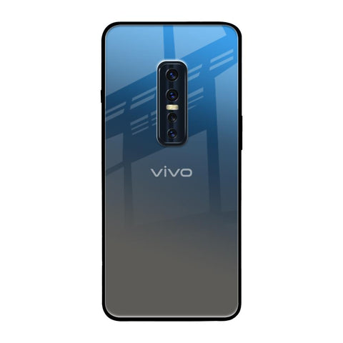 Blue Grey Ombre Vivo V17 Pro Glass Back Cover Online