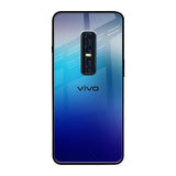 Blue Rhombus Pattern Vivo V17 Pro Glass Back Cover Online