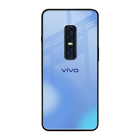 Vibrant Blue Texture Vivo V17 Pro Glass Back Cover Online