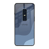 Navy Blue Ombre Vivo V17 Pro Glass Back Cover Online
