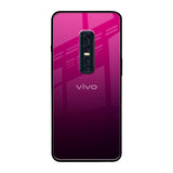 Purple Ombre Pattern Vivo V17 Pro Glass Back Cover Online