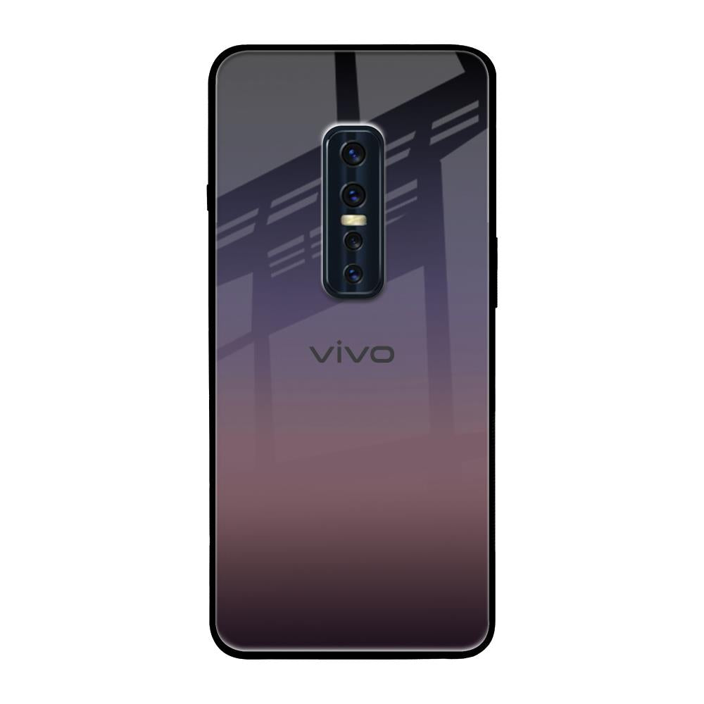 Grey Ombre Vivo V17 Pro Glass Back Cover Online