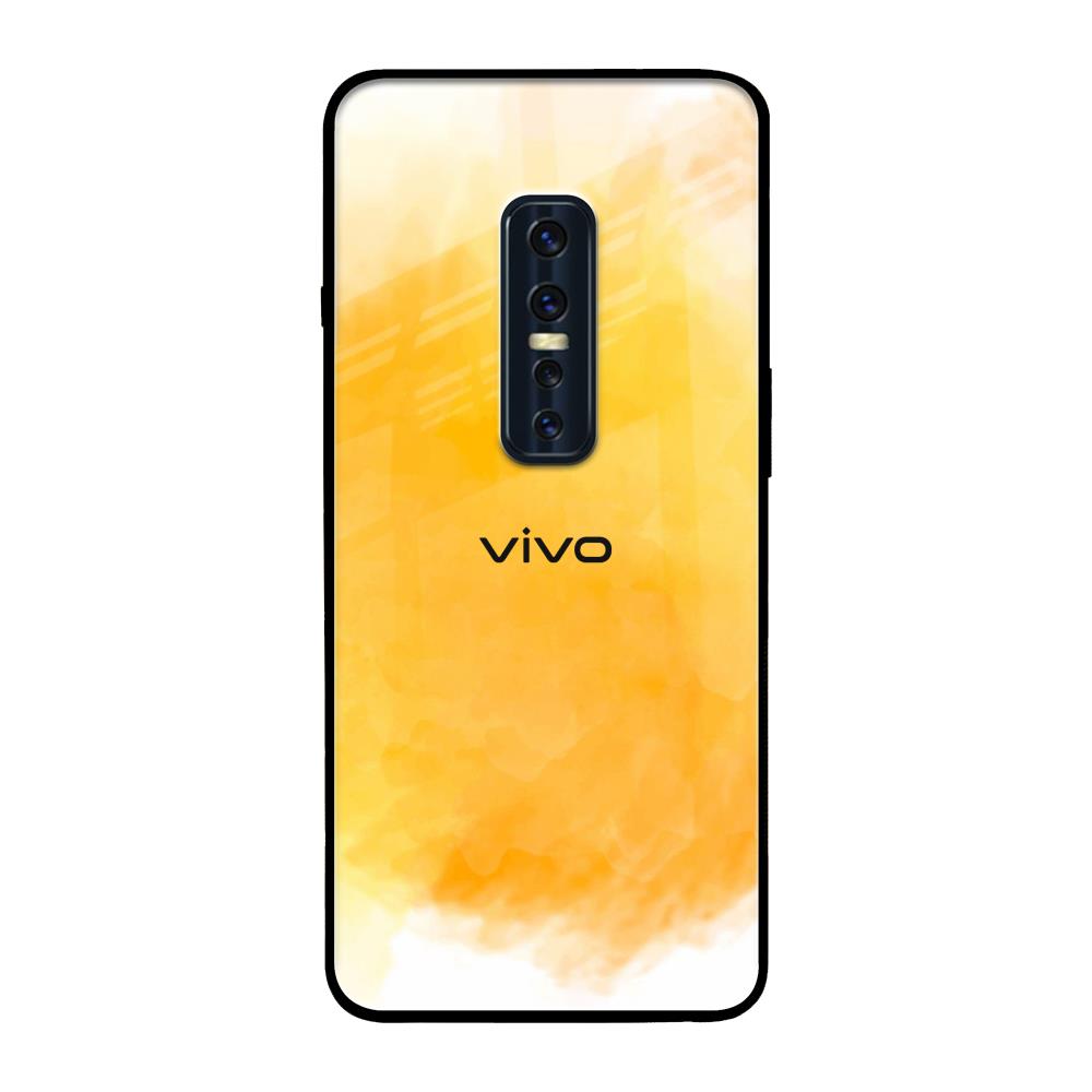 Rustic Orange Vivo V17 Pro Glass Back Cover Online
