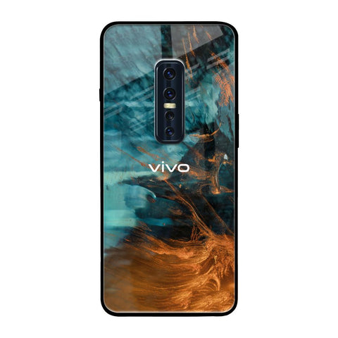 Golden Splash Vivo V17 Pro Glass Back Cover Online