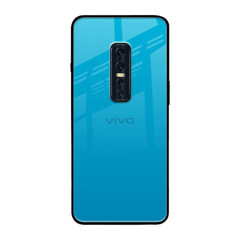 Blue Aqua Vivo V17 Pro Glass Back Cover Online