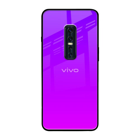 Purple Pink Vivo V17 Pro Glass Back Cover Online