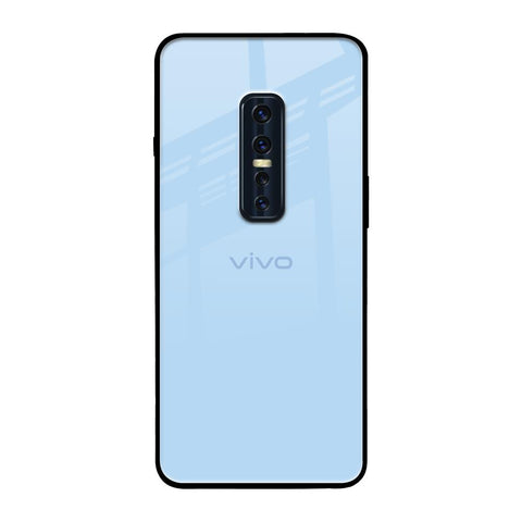 Pastel Sky Blue Vivo V17 Pro Glass Back Cover Online