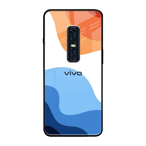 Wavy Color Pattern Vivo V17 Pro Glass Back Cover Online