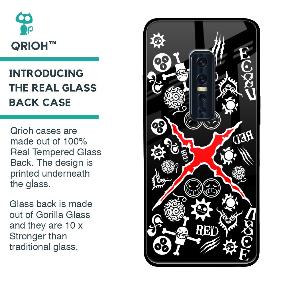 Red Zone Glass Case for Vivo V17 Pro