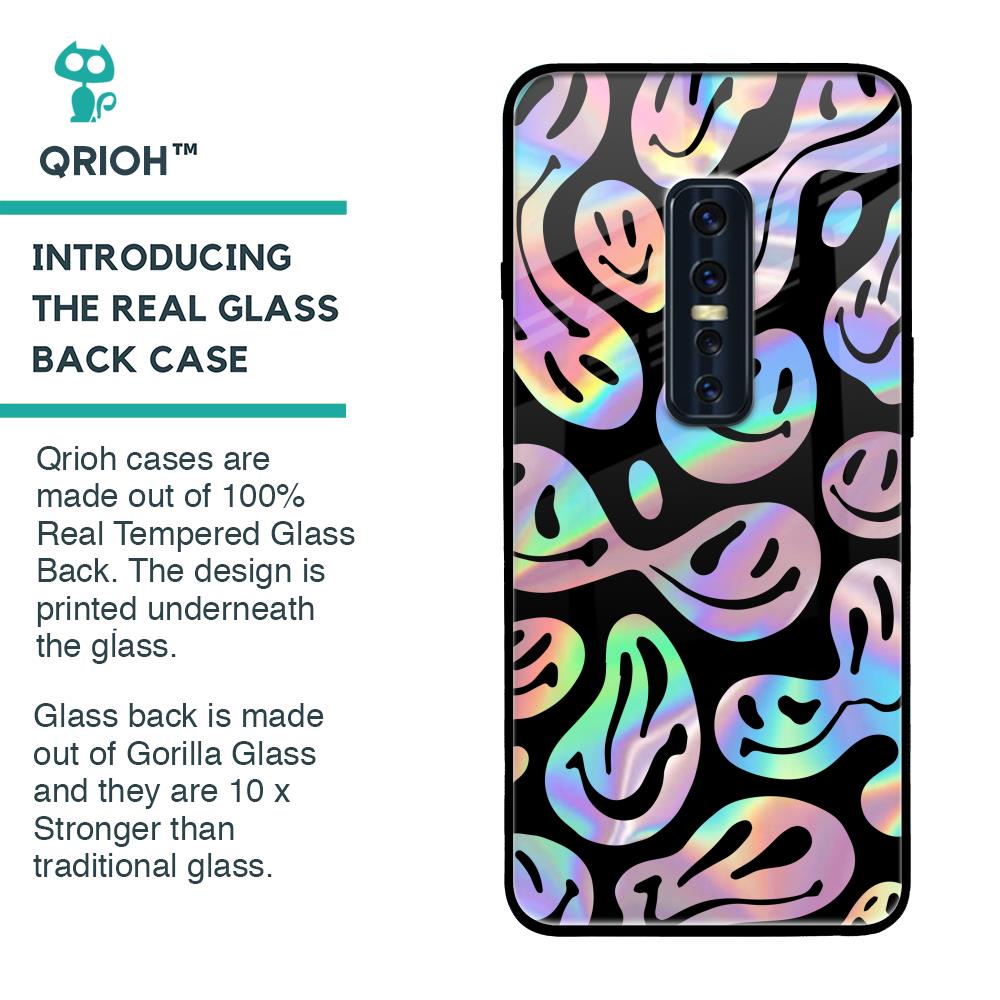 Acid Smile Glass Case for Vivo V17 Pro