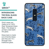 Blue Cheetah Glass Case for Vivo V17 Pro