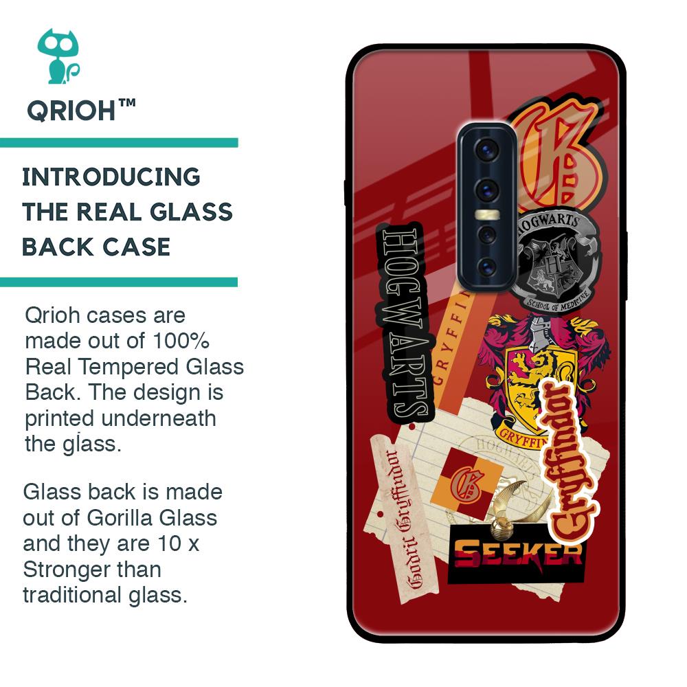 Gryffindor Glass Case for Vivo V17 Pro