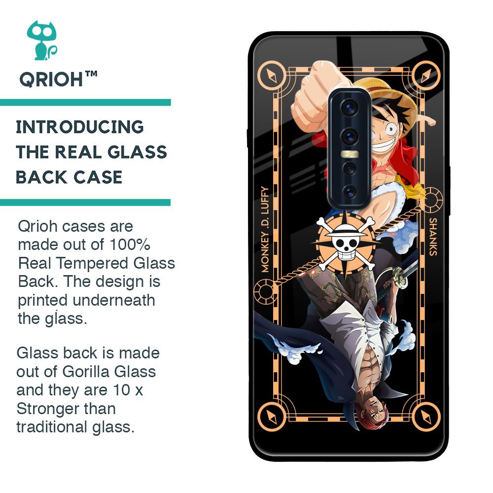 Shanks & Luffy Glass Case for Vivo V17 Pro