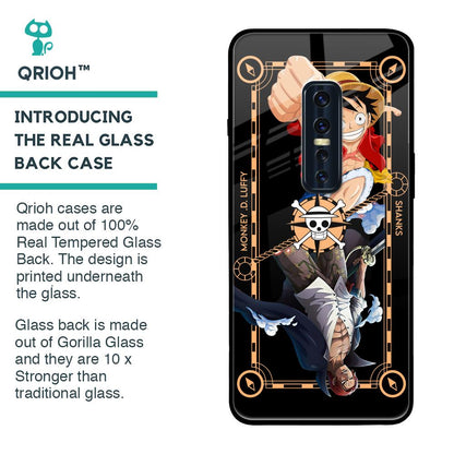 Shanks & Luffy Glass Case for Vivo V17 Pro