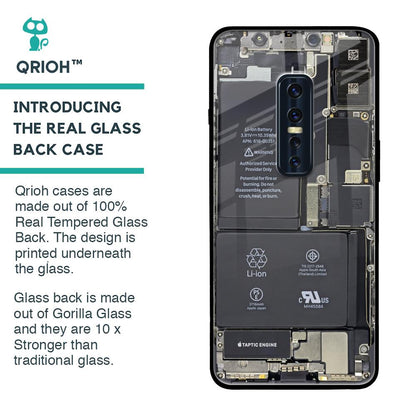 Skeleton Inside Glass Case for Vivo V17 Pro