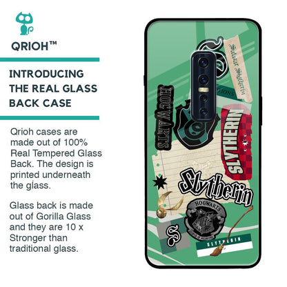 Slytherin Glass Case for Vivo V17 Pro