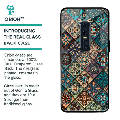 Retro Art Glass case for Vivo V17 Pro