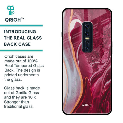 Crimson Ruby Glass Case for Vivo V17 Pro