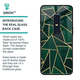 Abstract Green Glass Case For Vivo V17 Pro